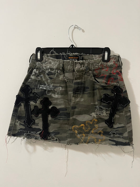 "Creed" Camo Skirt